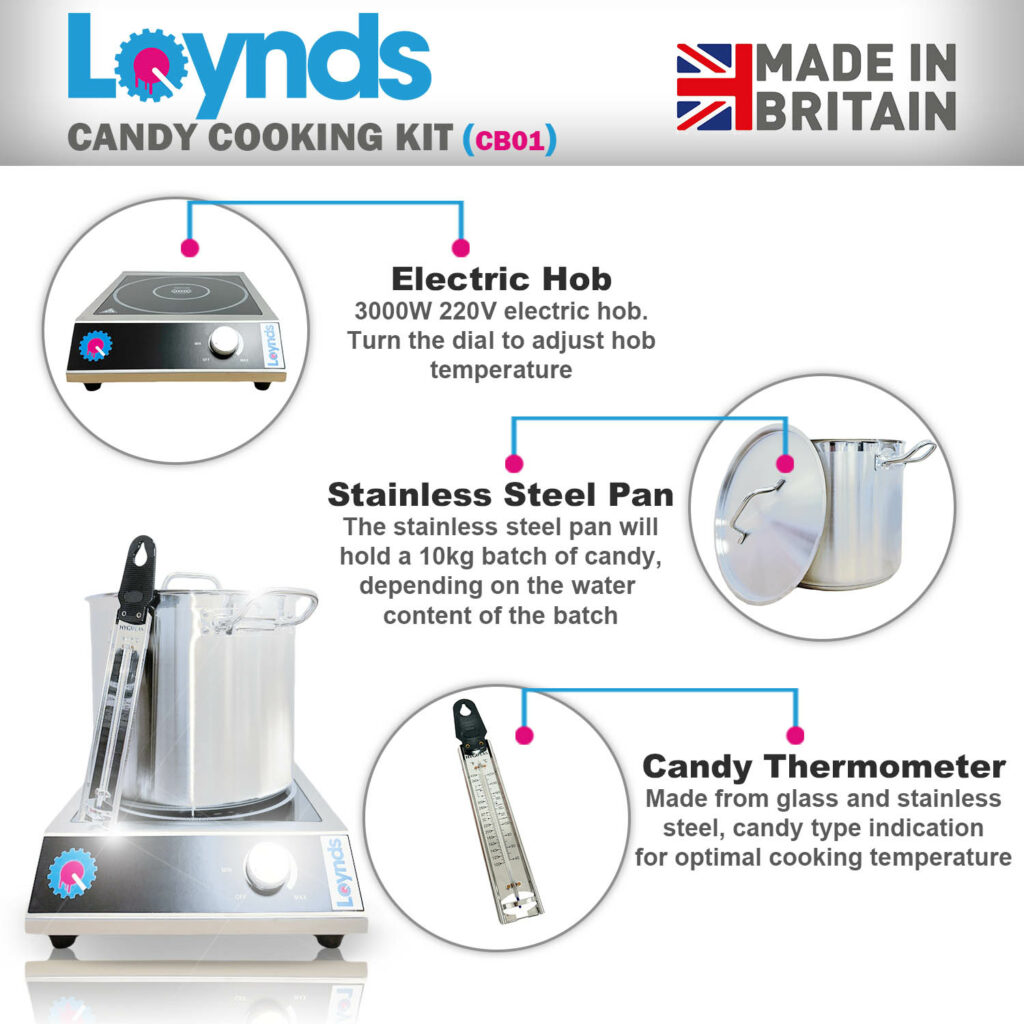 Low Volume Candy Cooking Stove, Pan & Thermometer - CB01 • Loynds