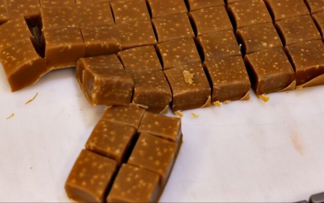 Loynds Fudge/Caramel Cutter on test at Loynds 